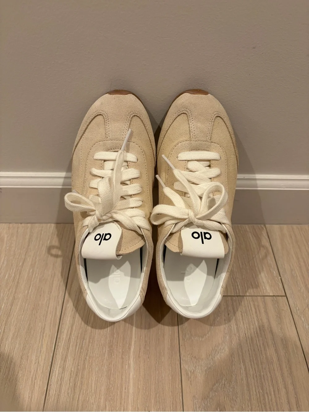 ALO Yoga Beige Suede Sneakers